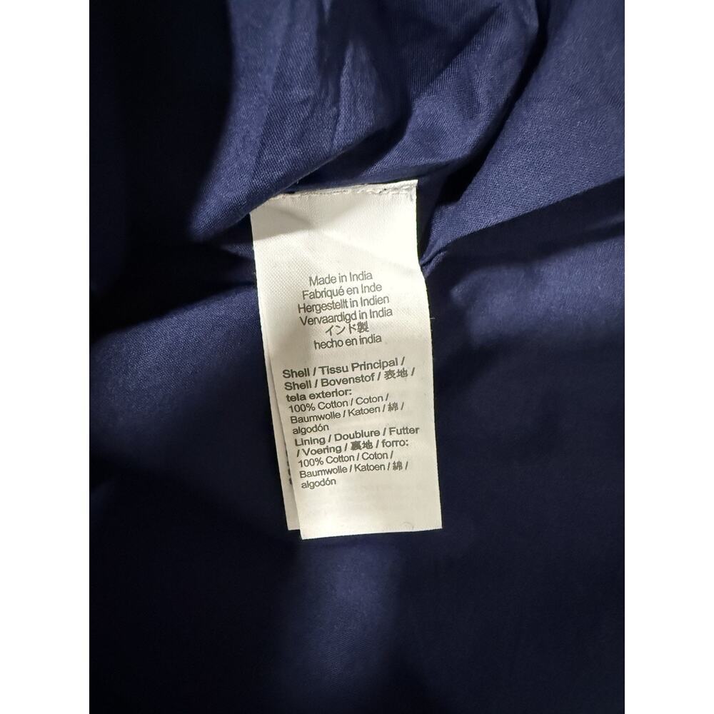 J.Crew Factory Midi Dress Size 4 Navy Tiered Fit & Flare NWT Tie-Neck Sleeveless - Picture 10 of 15